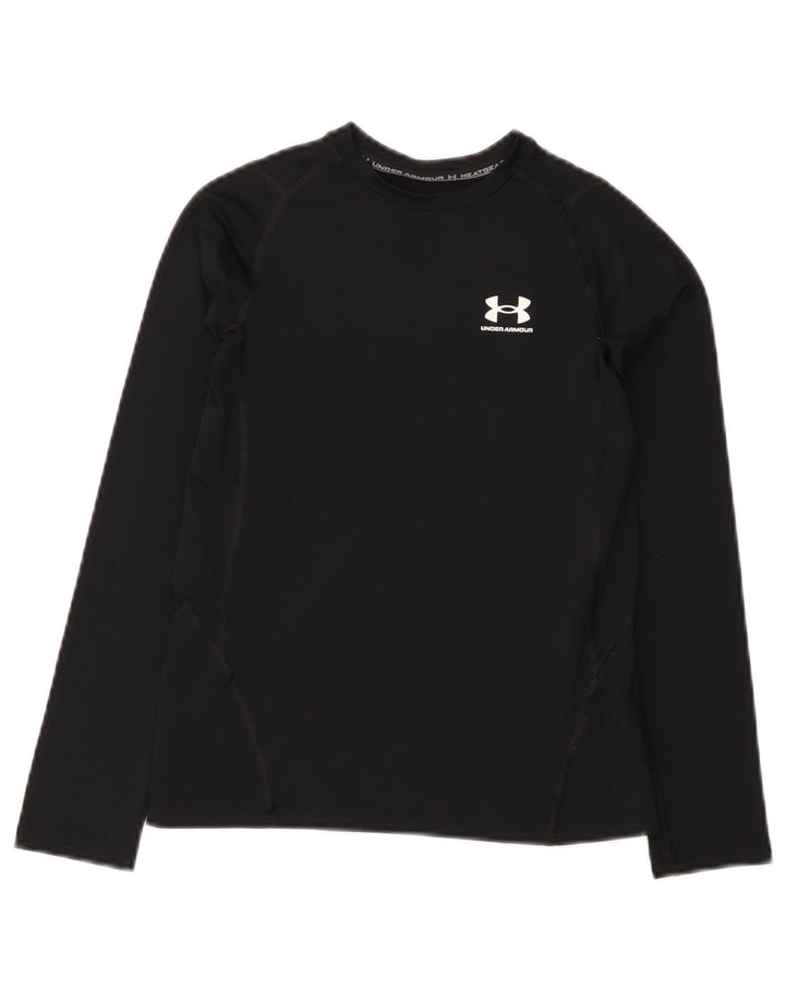 Under Armour Boys Heat Gear Top Langærmet 9-10 år Medium Sort