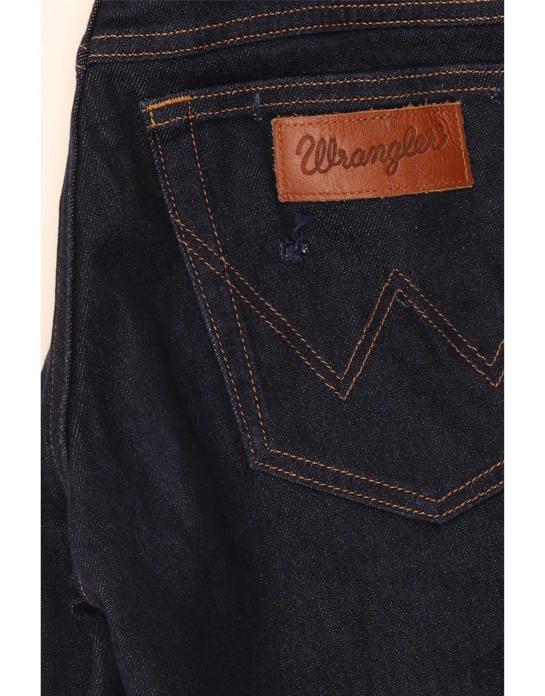 Wrangler Dame Texas Slim Jeans W29 L32 Marineblå Bomuld