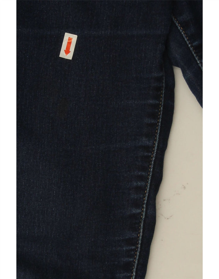 LEVI'S Dame 712 Slim Jeans W29 L30 Marineblå Bomuld