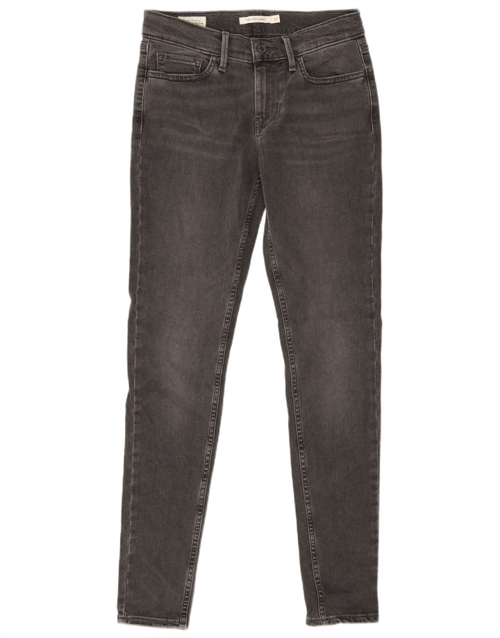 Levi's Dame 721 Skinny Jeans W27 L32 Grå Bomuld