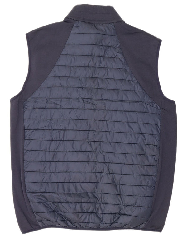 CALVIN KLEIN Polstret Gilet til mænd UK 42 XL Navyblå polyester