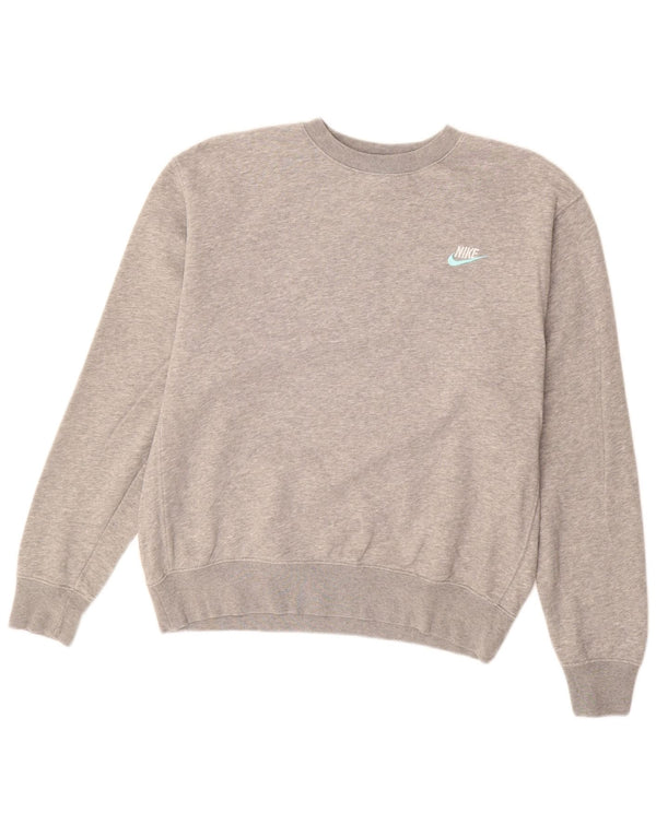 NIKE sweatshirt til mænd mellem grå bomuld