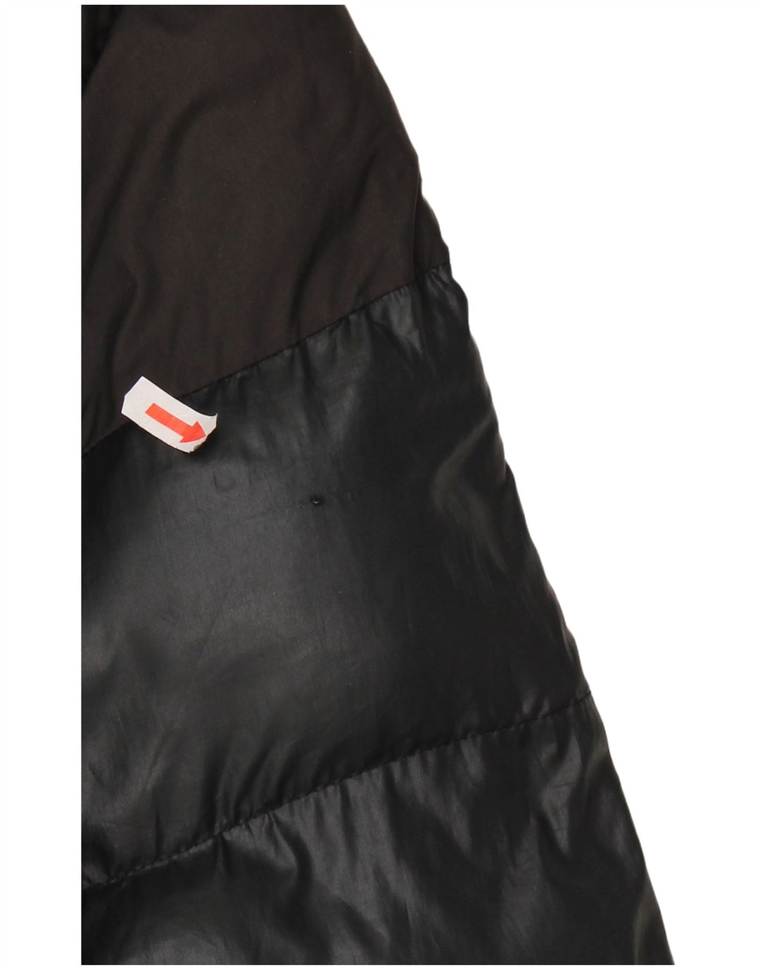 ADIDAS Polstret hættejakke til kvinder UK 16 Large Black Colourblock Polyester