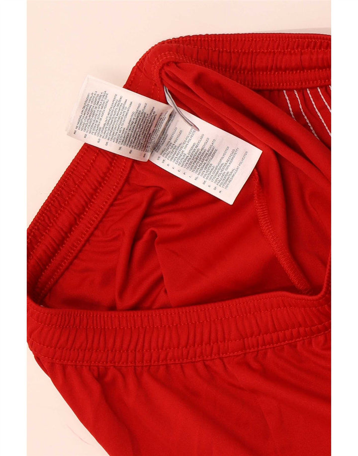 Adidas Herre Climalite Sportshorts Small Red Colourblock Polyester