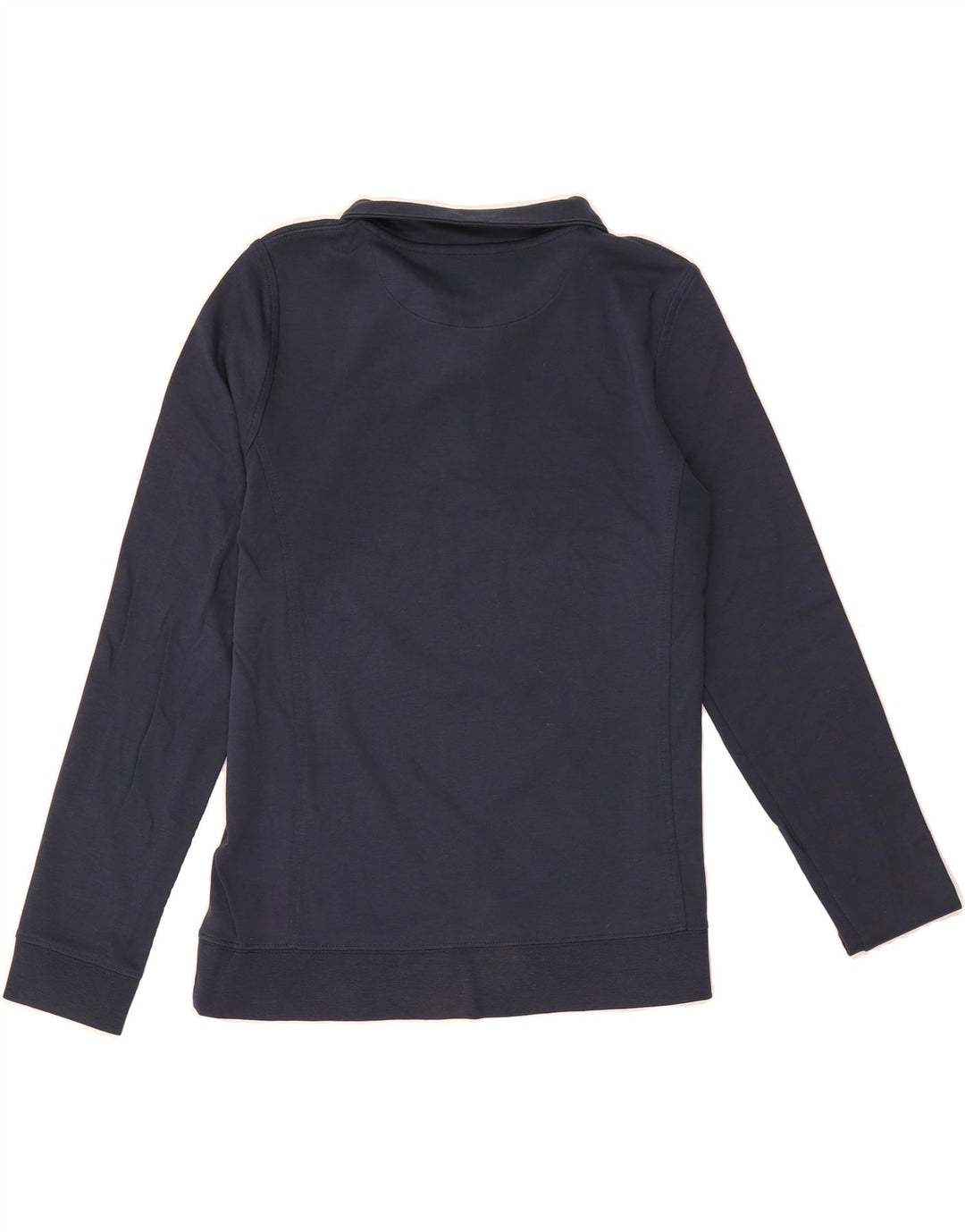 VINEYARD VINES Womens Zip Neck Sweatshirt Jumper UK 14 Medium Navy Blue Vintage Vineyard Vines and Second-Hand Vineyard Vines from Messina Hembry 