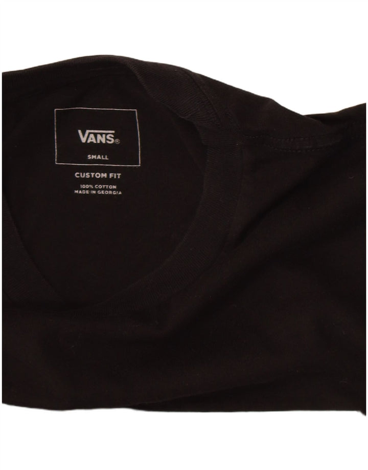 Vans Herre Custom Fit grafisk T-shirt top lille sort bomuld