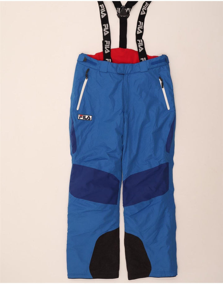 Fila Herre Grafiske Dungarees Skibukser Store Blå Colourblock Polyester