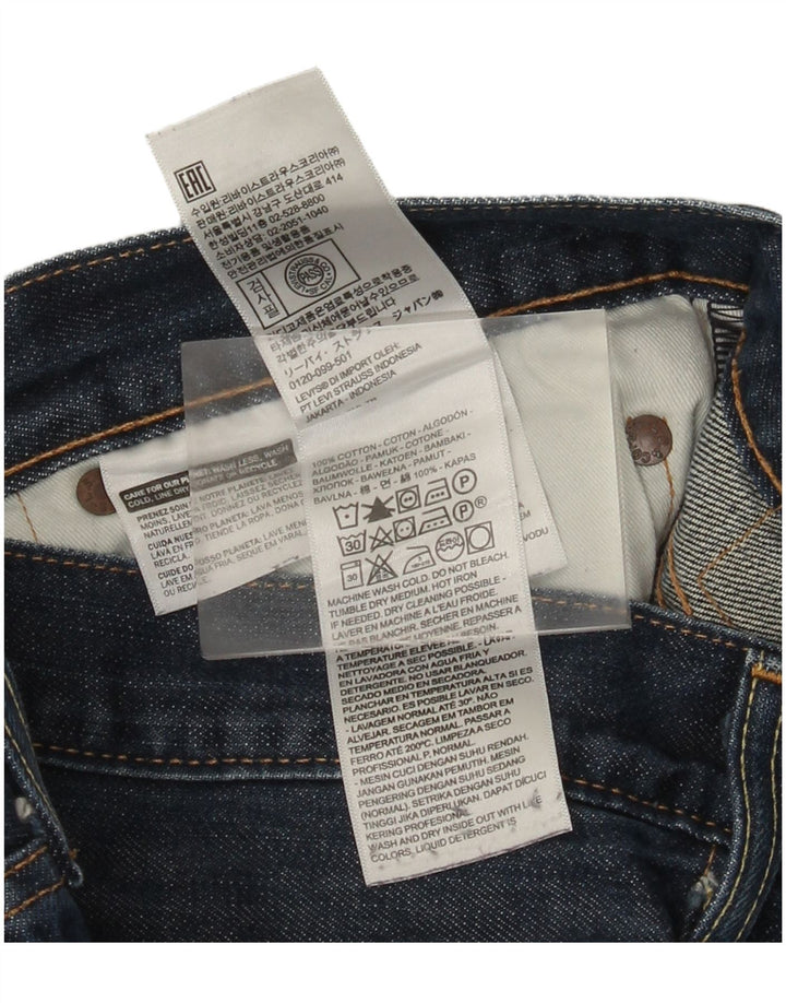 Levi's Herre 501 lige jeans W36 L30 blå bomuld