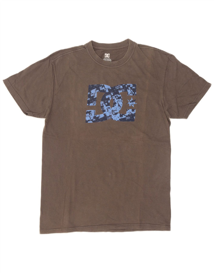 DC Herre grafisk T-shirt Top mellemgrå bomuld