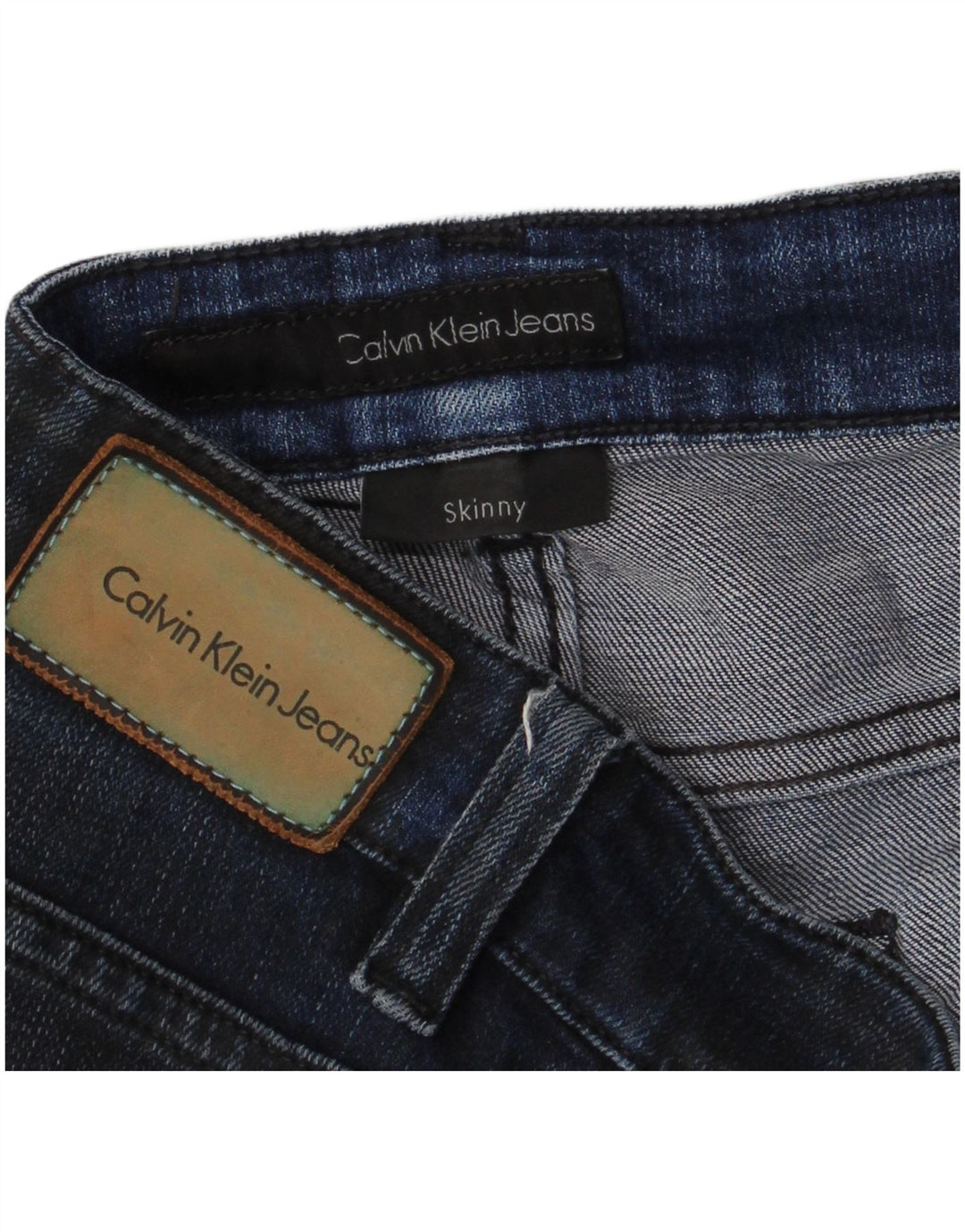 CALVIN KLEIN Dame Skinny Jeans W32 L30 Marineblå