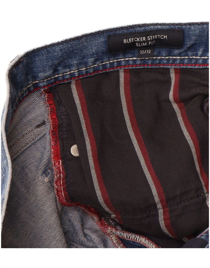Tommy Hilfiger Herre Bleecker Slim Jeans W32 L27 Blå Bomuld