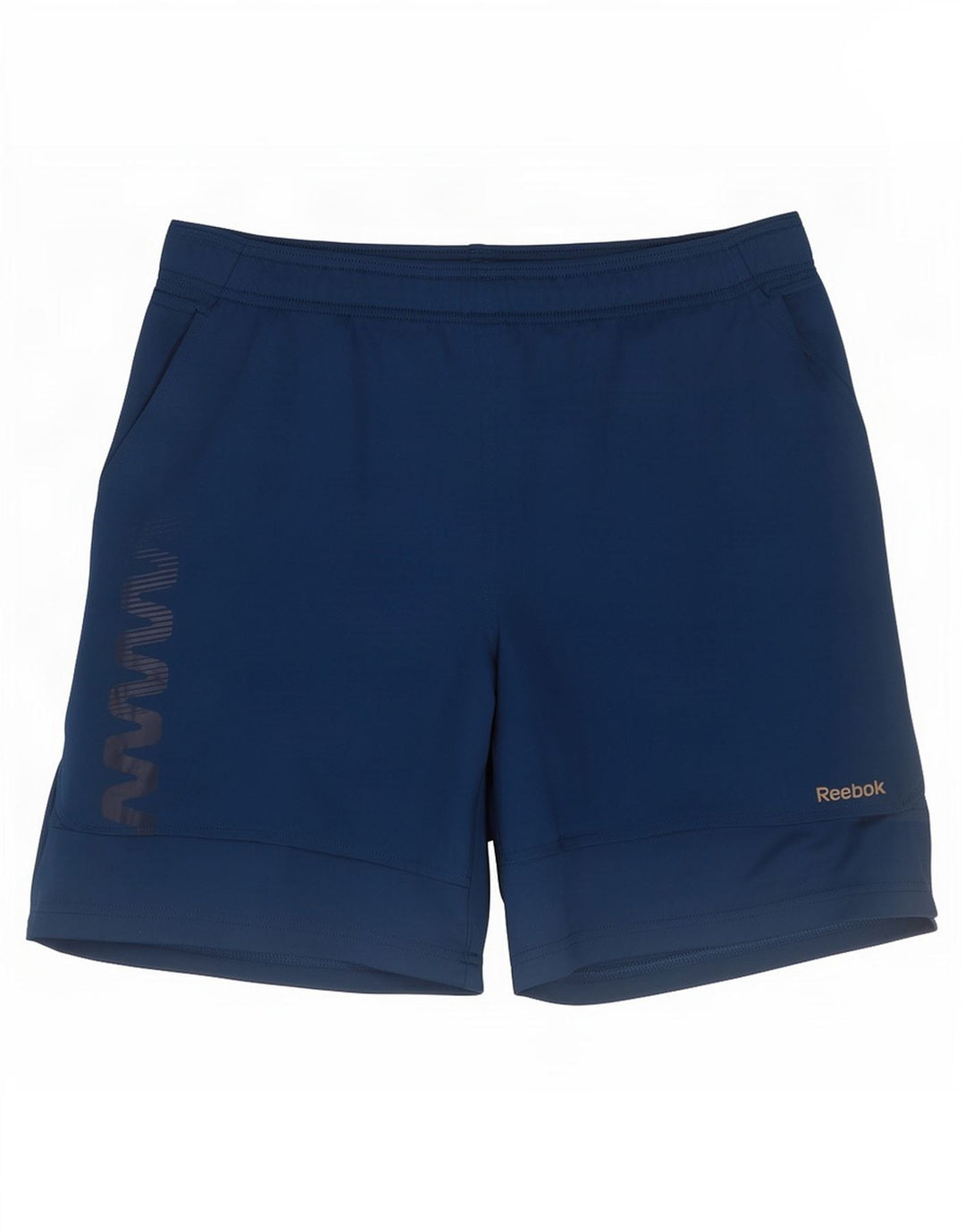 Reebok Herre grafiske sportsshorts Små marineblå polyester