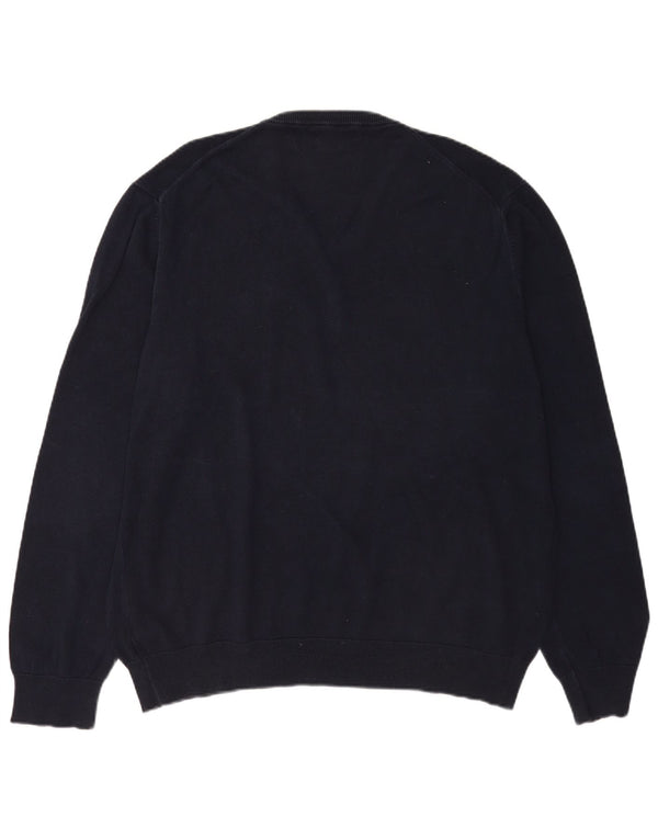 Marks & Spencer Herre V-hals sweater 2XL marineblå bomuld