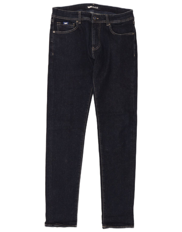 Gas Dame Skinny Jeans W32 L32 Marineblå Bomuld