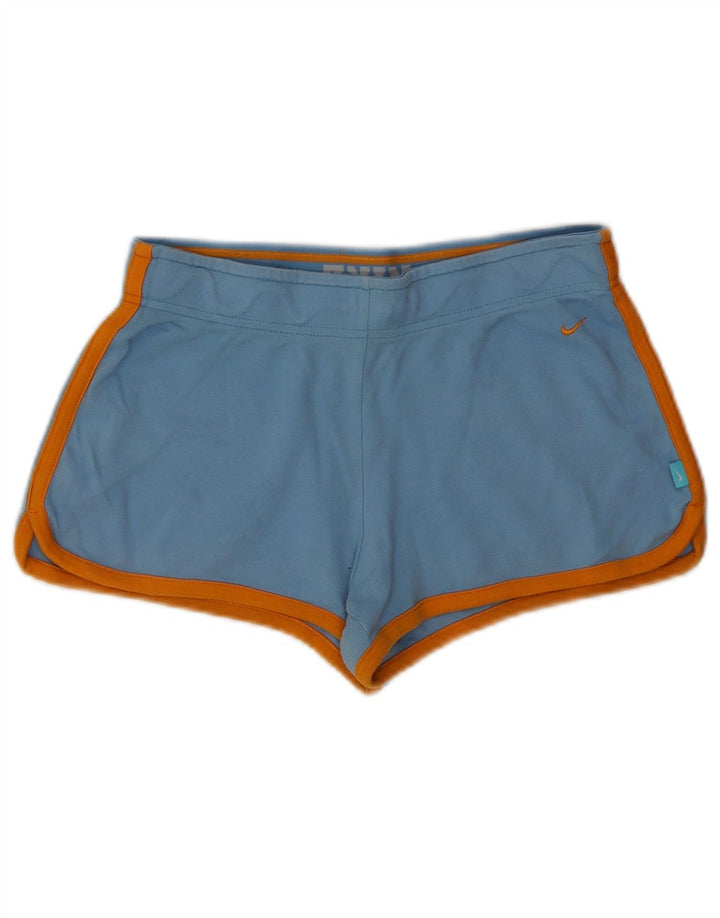 Nike sportsshorts til kvinder UK 10 Små blå bomuld