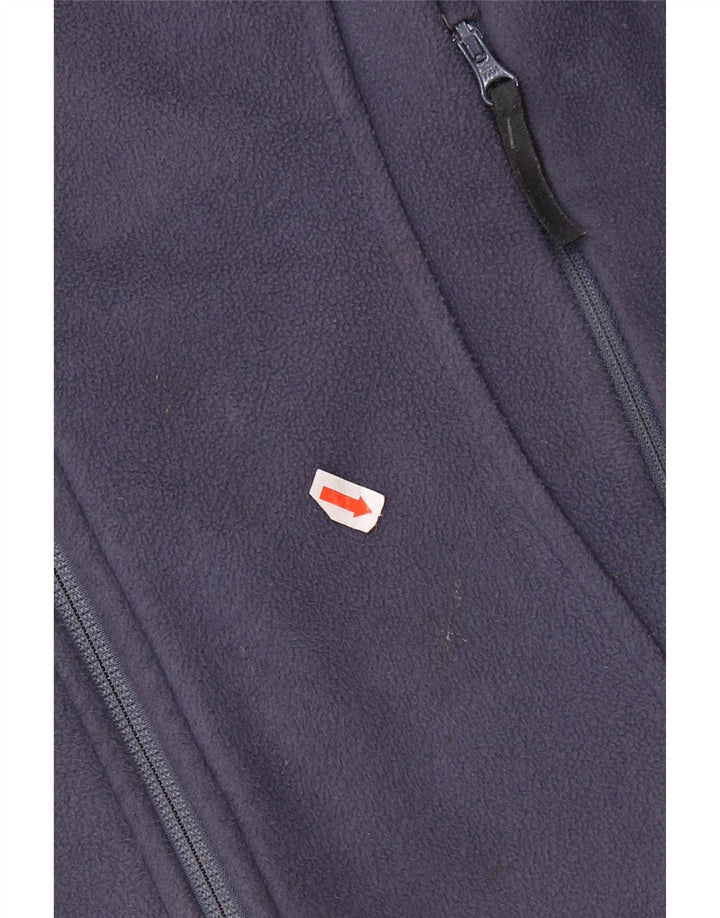 BERGHAUS Womens Fleece Jacket UK 10 Small Navy Blue Colourblock Polyester