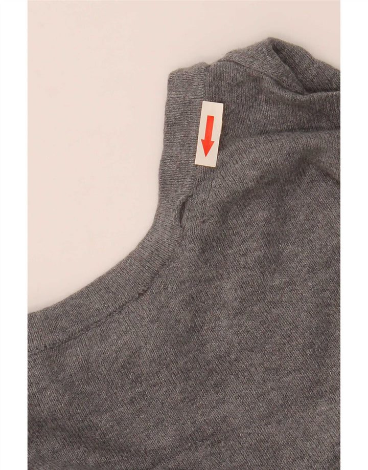 Lyle & Scott Herre sweater med rund hals, lille grå flækket bomuld