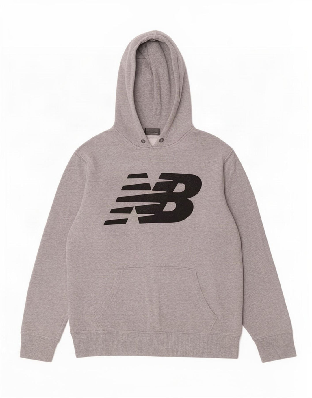 New Balance Grafisk hættetrøje til mænd mellemgrå bomuld
