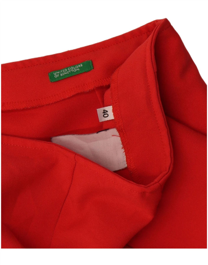 Benetton Womens Hot Pants IT 40 Small W26 Rød