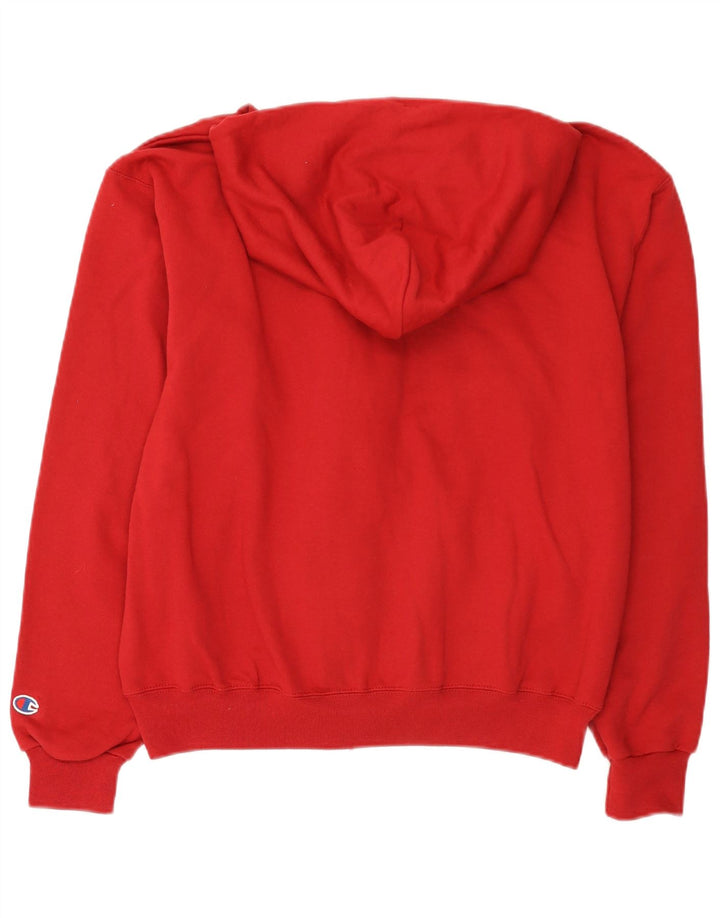 Champion Herre Chicago Blackhawks grafisk hættetrøje med lynlås, medium rød