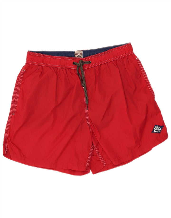 Replay Badeshorts til mænd Medium Rød