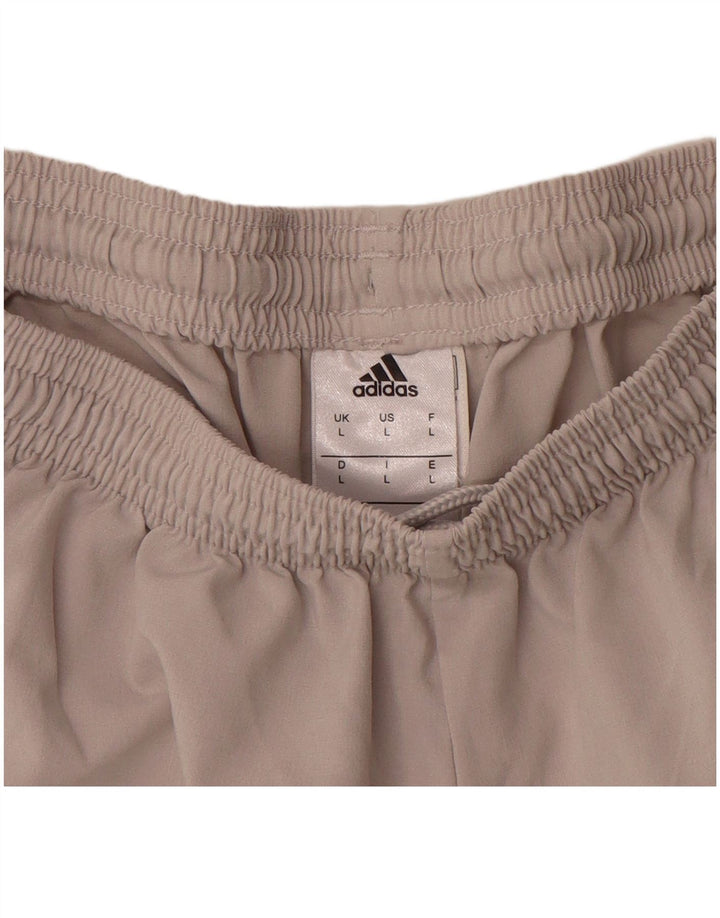 ADIDAS Herre irsk fodbold grafiske sportsshorts store grå polyester