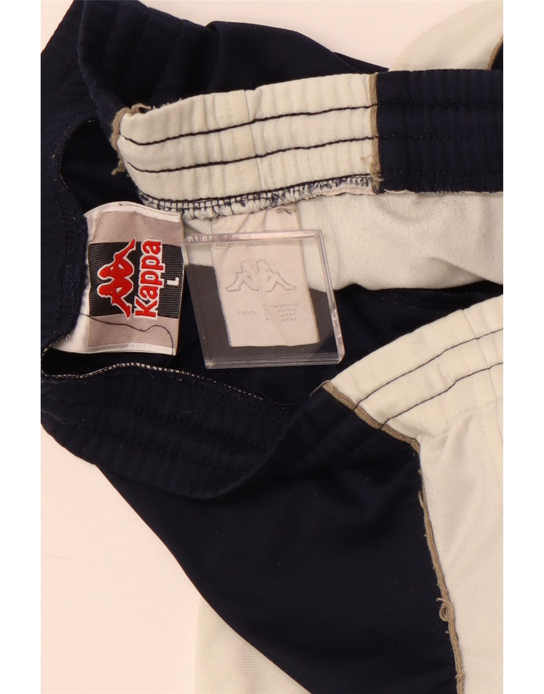 KAPPA Træningsdragt bukser til mænd Large Navy Blue Colourblock Polyester