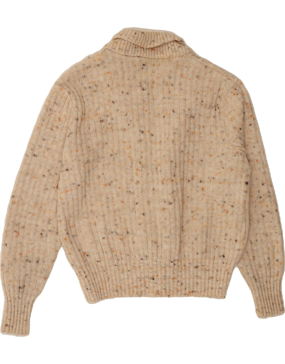 VINTAGE Womens Cardigan Sweater IT 50 XL Beige Flecked Vintage Vintage and Second-Hand Vintage from Messina Hembry 