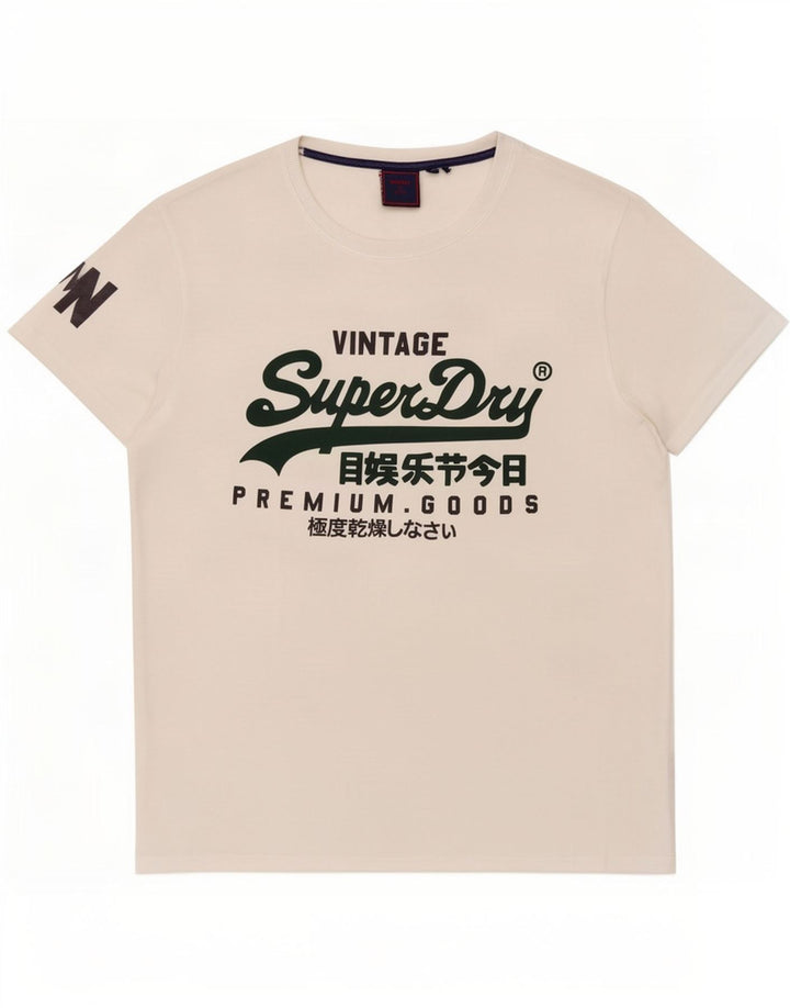 Superdry Grafisk T-shirt top til mænd 3XL Hvid