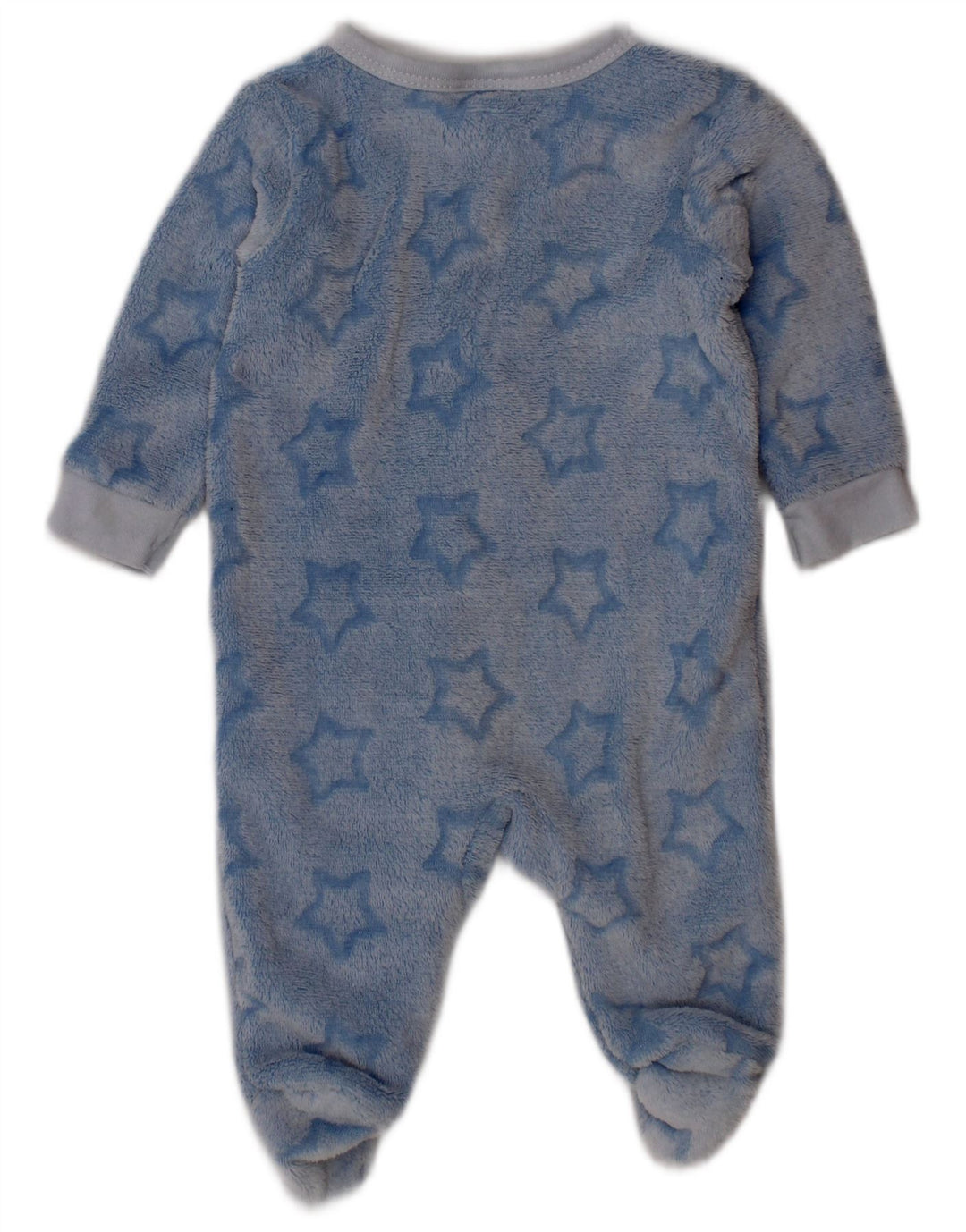 DKNY Baby Boys abstrakt mønster fleece jumpsuit 0-3 måneder blå polyester