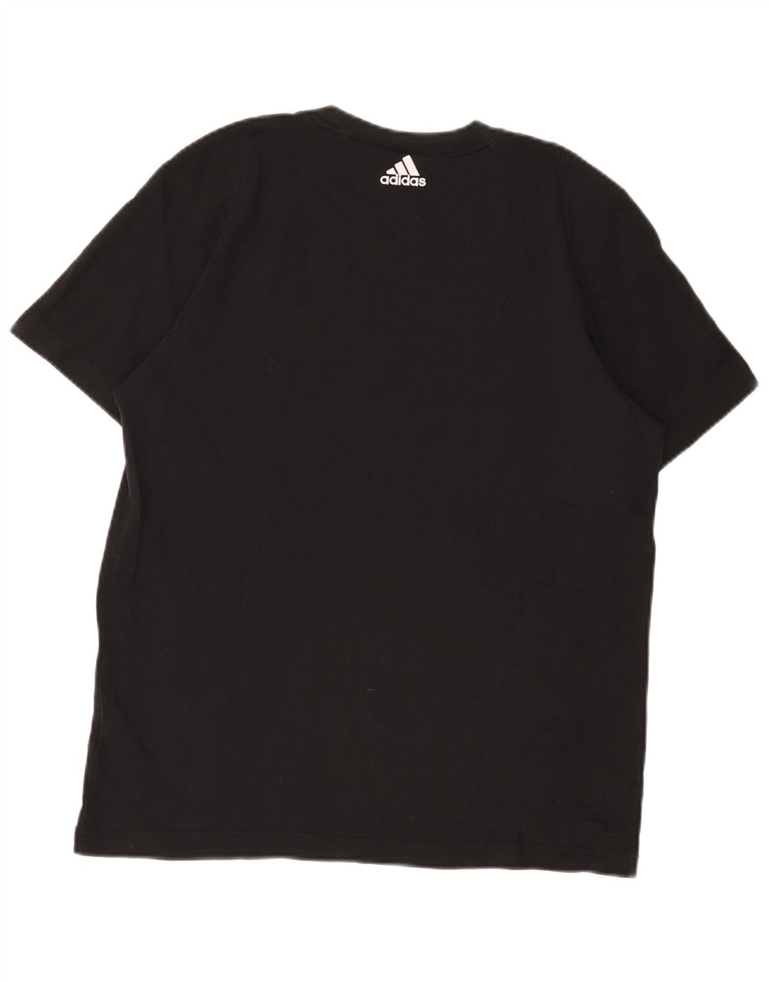 Adidas Grafisk T-shirt top til mænd, stor sort bomuld