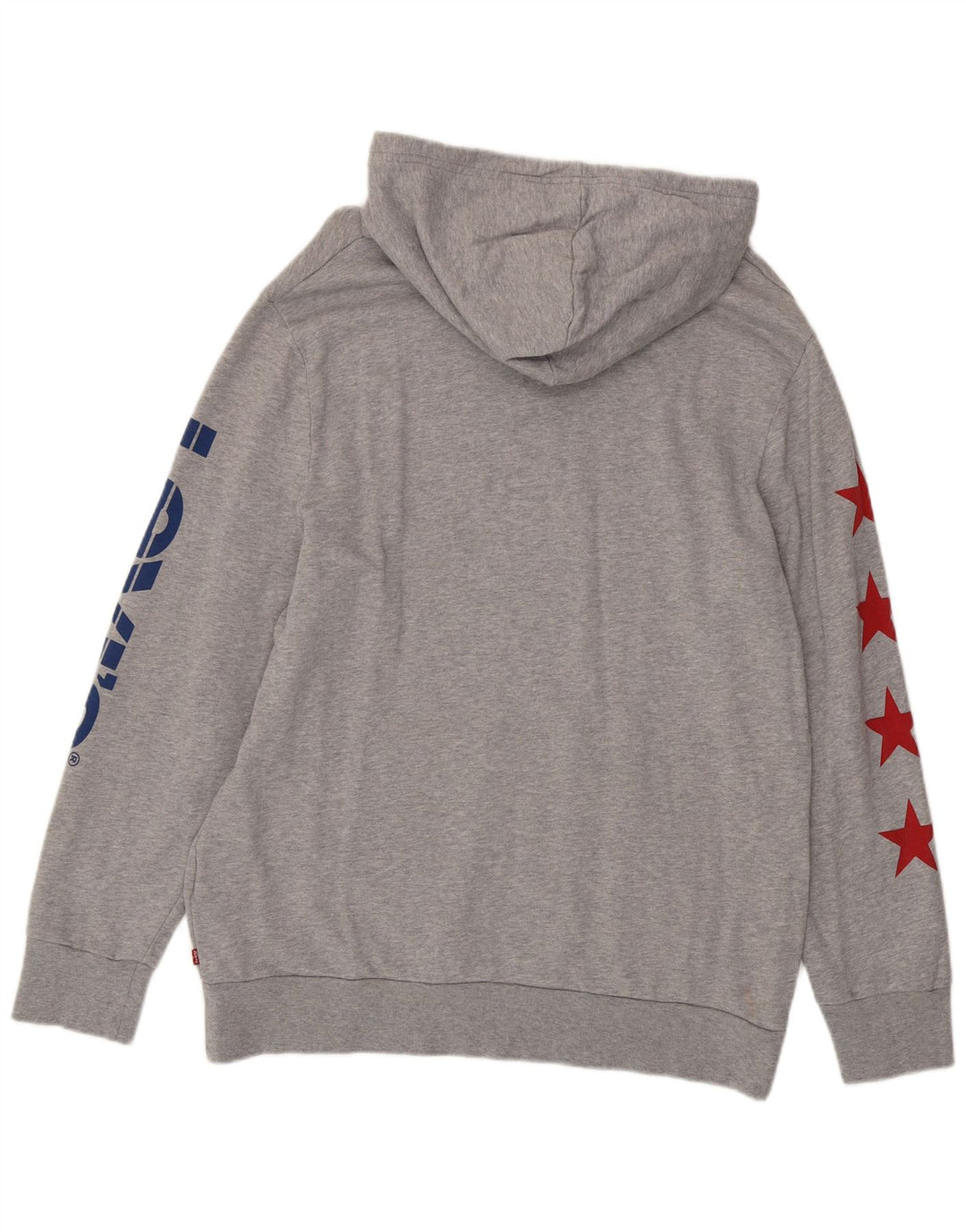 LEVI'S Grafisk hættetrøje til mænd XL Grå bomuld