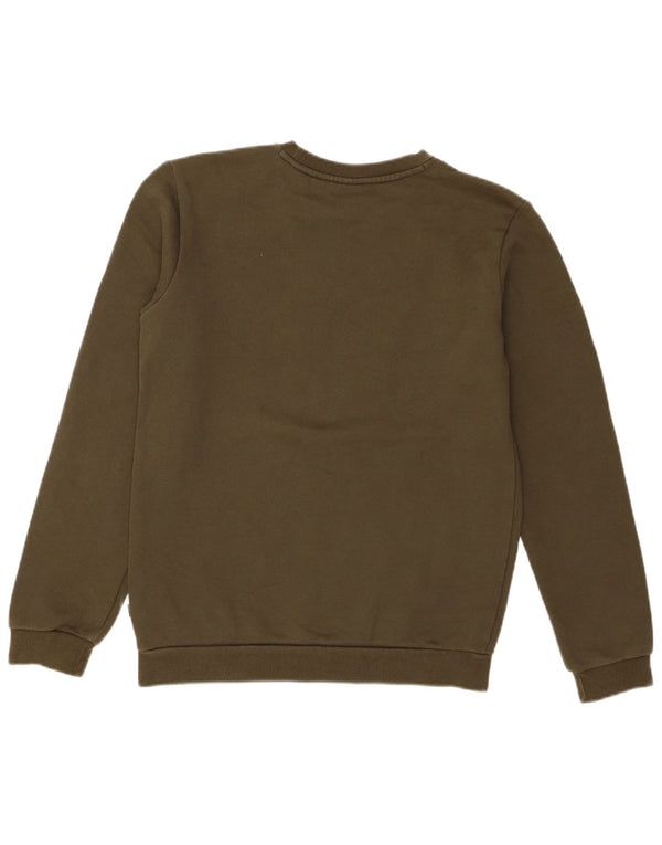 Puma Grafisk hættetrøje til drenge 15-16 år Khaki Bomuld