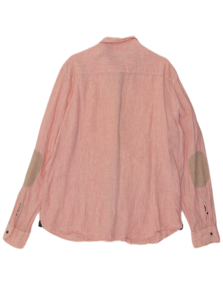 Massimo Dutti Herreskjorte 2XL Pink nålestribe
