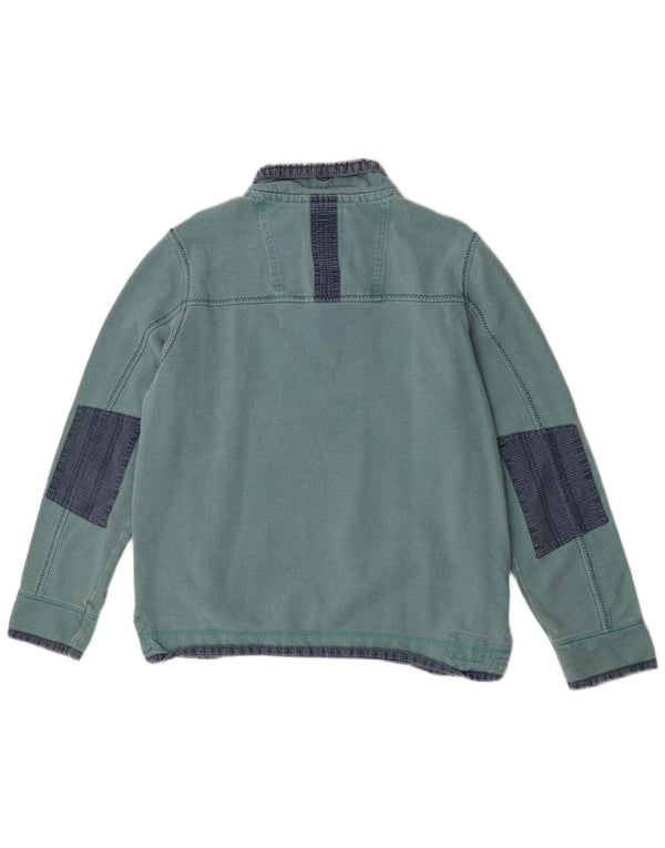 Fat Face Mens The Airlie Sweatshirt Jumper Medium Green Colourblock