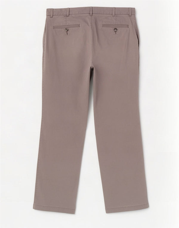 Marks & Spencer Straight Chino-bukser til mænd W36 L29 Grå bomuld