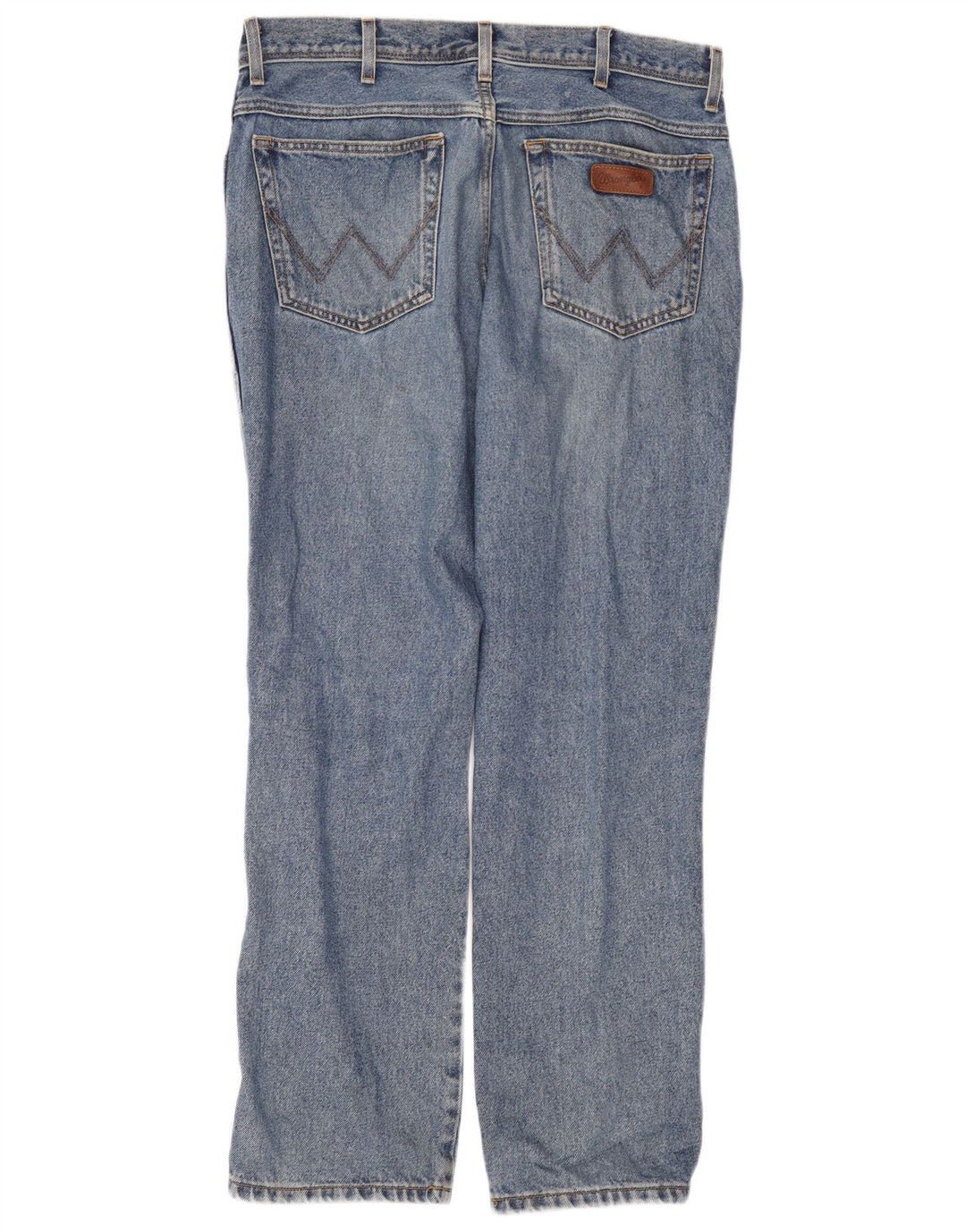 Wrangler Herre Regular Fit Straight Jeans W36 L32 Blå Bomuld