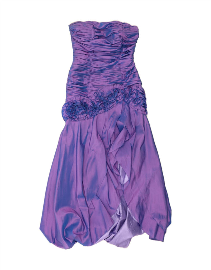 JORA Womens Maxi Strapless Corset Dress UK 12 Medium Purple Vintage Jora and Second-Hand Jora from Messina Hembry 