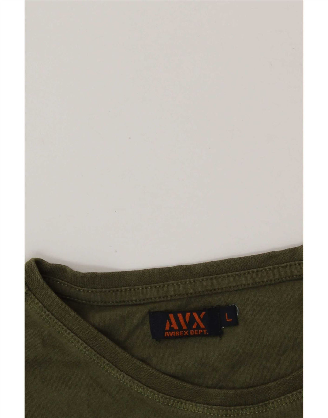 Avirex Herre T-Shirt Top Large Khaki