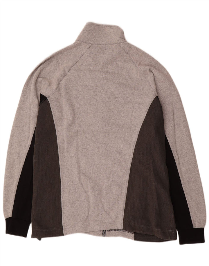 ASICS Træningsdragt til mænd, topjakke, stor grå farveblok bomuld