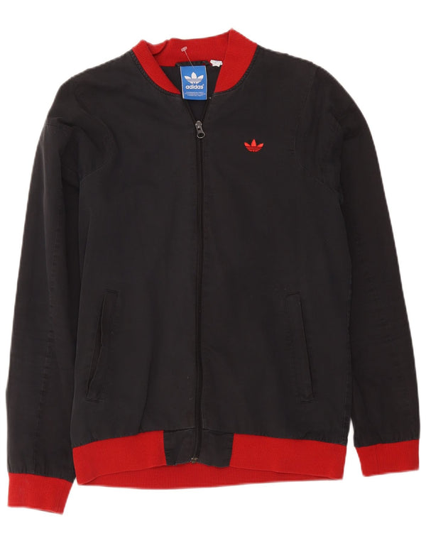 Adidas Træningsdragt til mænd, topjakke, lille grå farveblok polyester