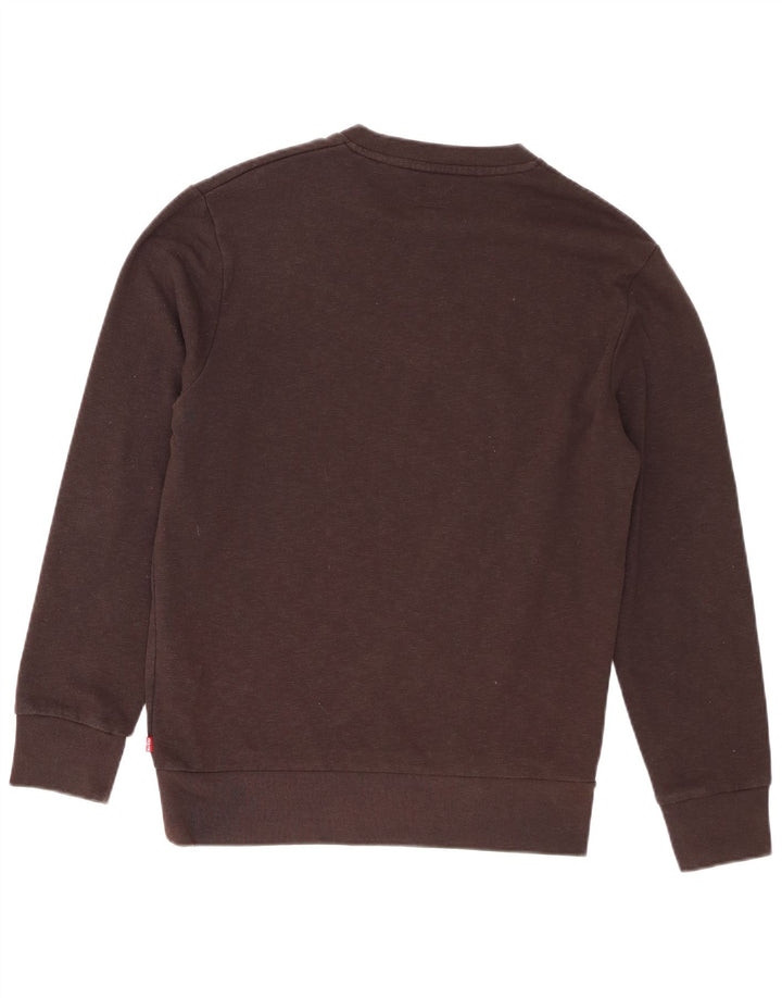 Levi's Grafisk sweatshirt til mænd, lille brun bomuld