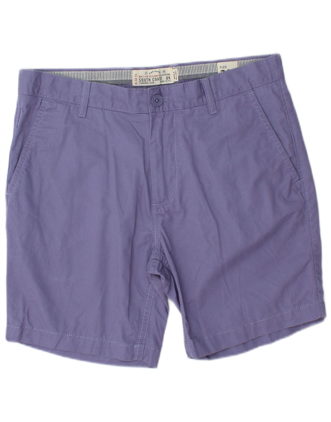 FAT FACE Herre Chino Shorts W32 Medium Lilla Bomuld
