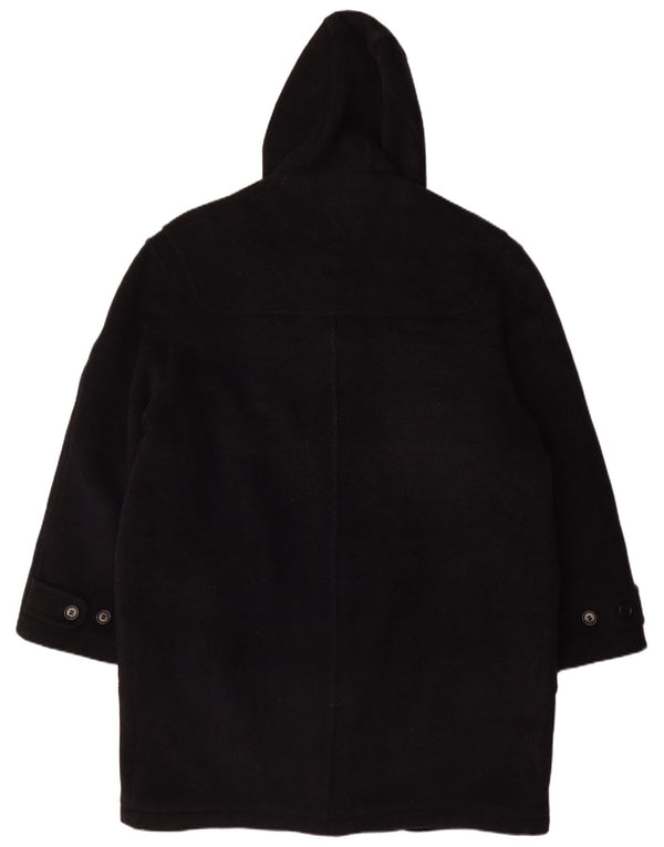 Vintage Herre Hooded Duffel Coat UK 42 XL Navy Blue Wool