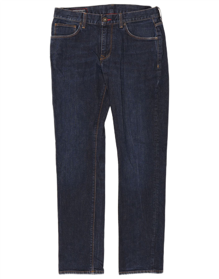 Tommy Hilfiger Herre Slim Jeans W32 L32 Marineblå Bomuld