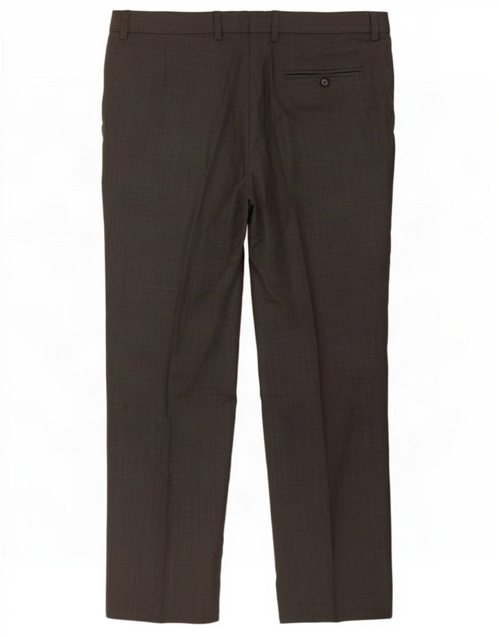 Marks & Spencer Herre Pegged Suit Bukser W36 L31 Grå Polyester