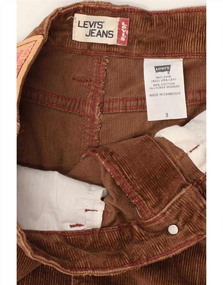 Levi's Dame Mini Corduroy Nederdel US 3 Small W30 Brun Bomuld