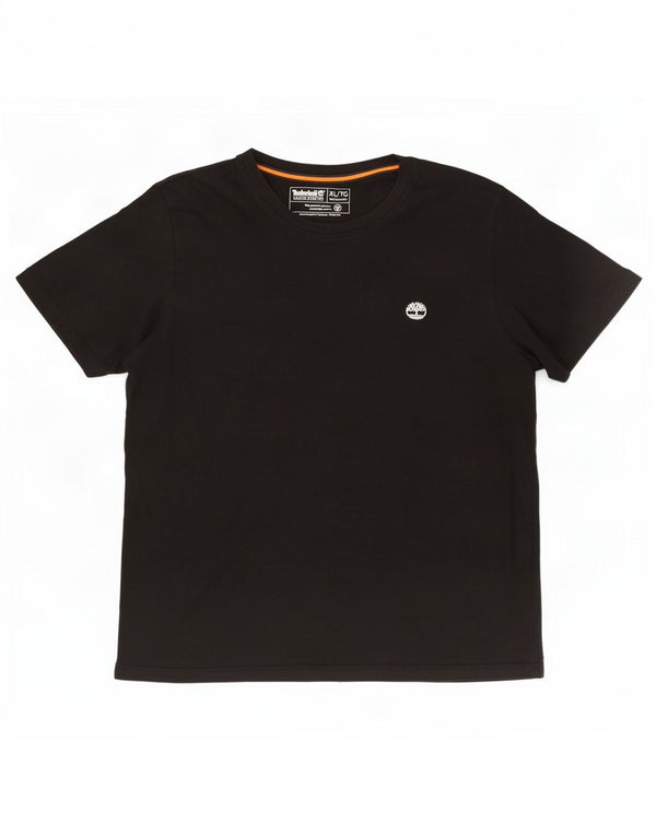Timberland Womens Regular Fit T-Shirt Top XL Sort Bomuld