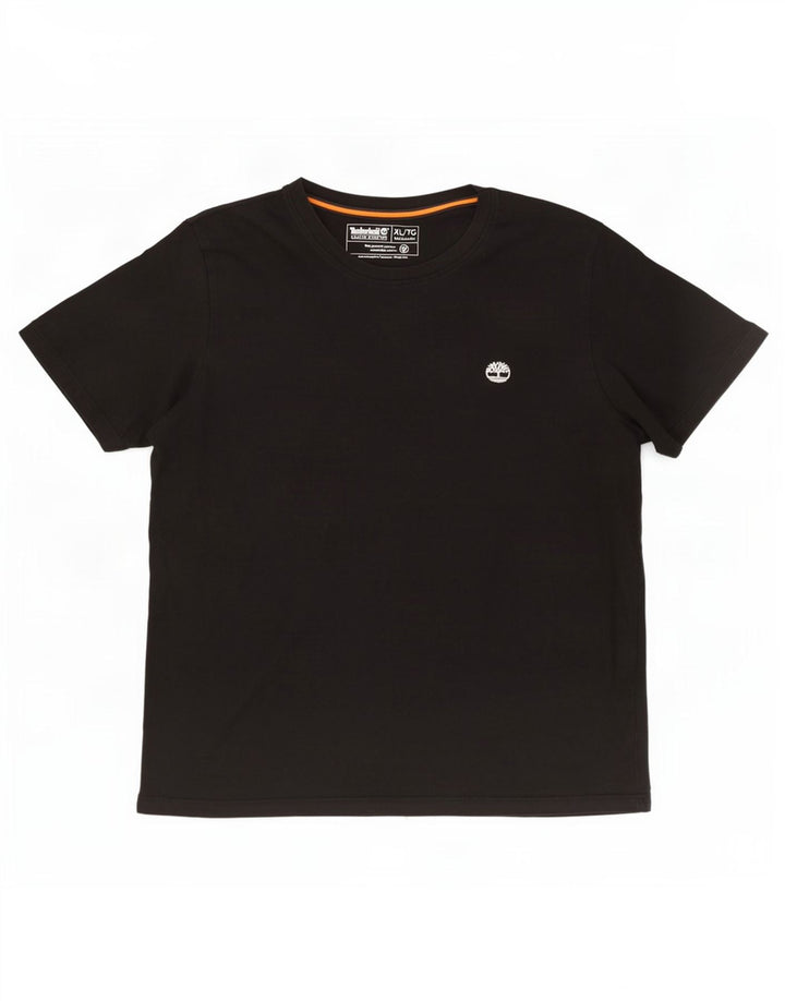 Timberland Womens Regular Fit T-Shirt Top XL Sort Bomuld