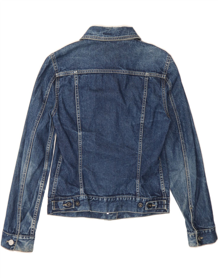 BENETTON Womens Denim Jacket UK 6 XS Blue Cotton Vintage Benetton and Second-Hand Benetton from Messina Hembry 